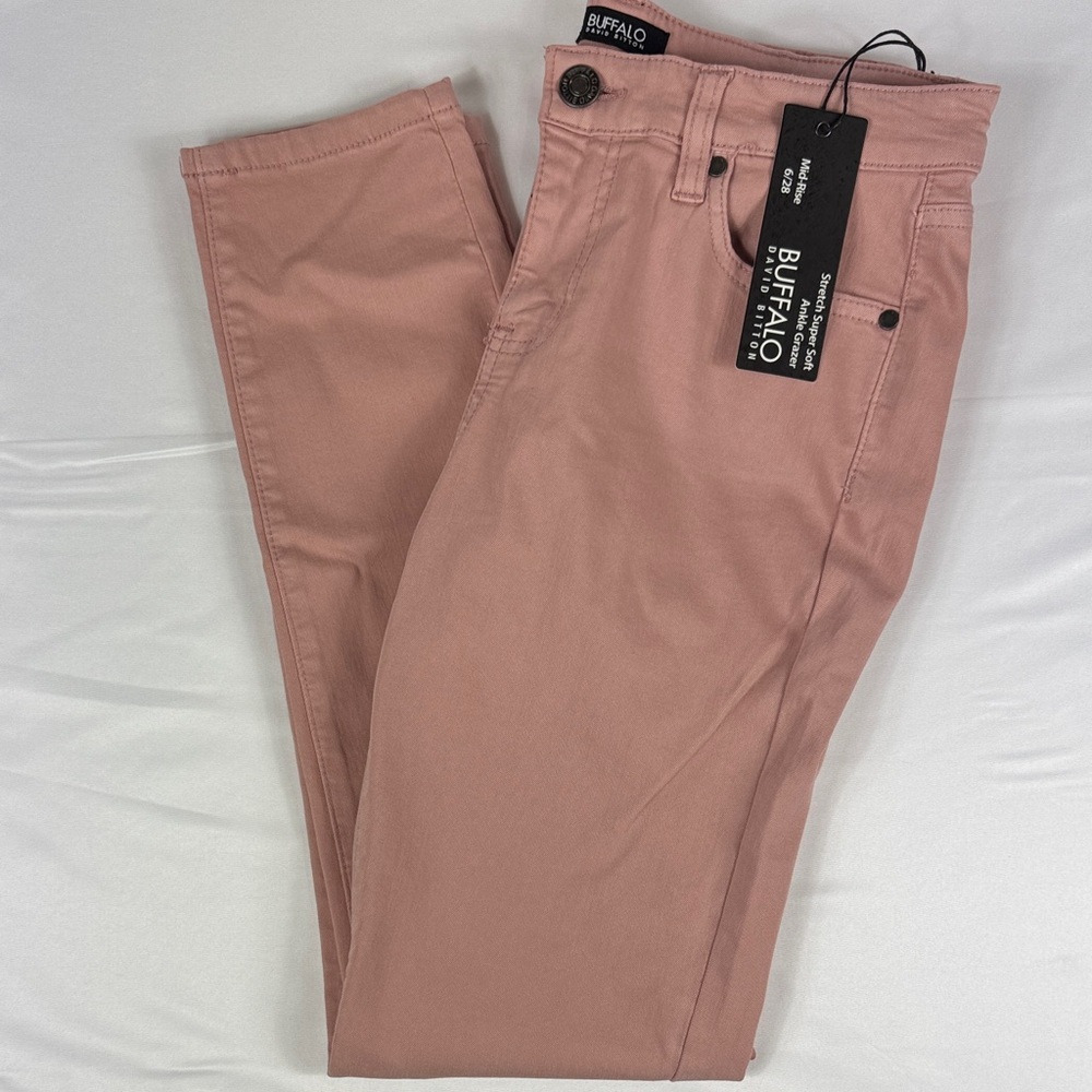 NWT Buffalo David Bitton Mid-Rise Super Stretch Soft Ankle Grazer - Picture 3 of 8